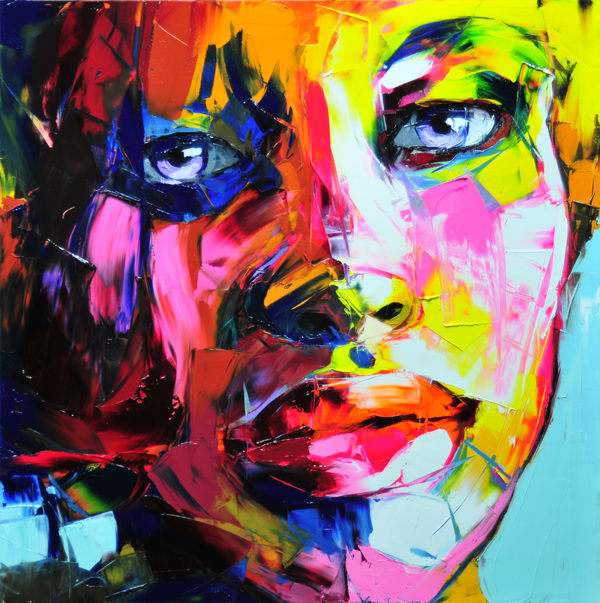 Francoise Nielly Portrait Palette Painting Expression Face093